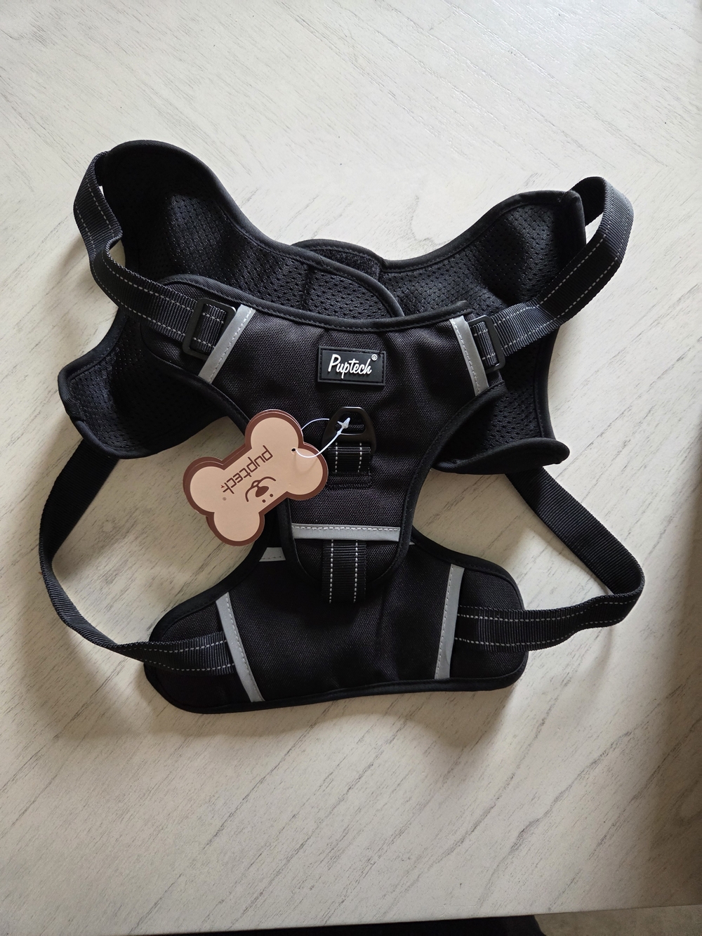 Pupteck No Pull Dog Harness Vest - Black XL